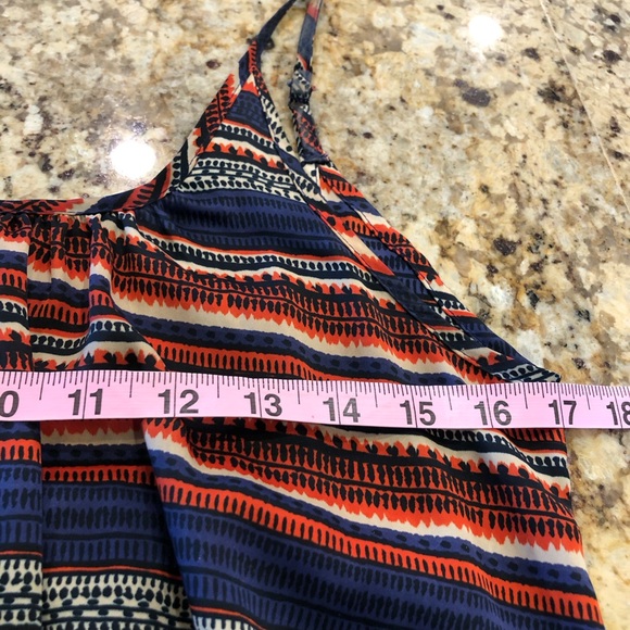 TYSA 100 % silk sexy dress. Longer in back. Adjustable straps. Gorgeous colors. - Picture 8 of 10